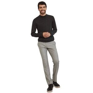 NEW Men's RW & Co Brown Cotton‎ Knit Mock Neck Lightweight Sweater Size Medium